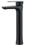 Griferia Lavatorio Monocomando Alto Novohome Acero Inox Negro
