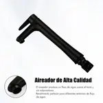 Griferia Lavatorio Monocomando Alto Novohome Acero Inox Negro