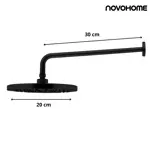 Grifería Monocomando Ducha C/Tranf Novohome Embutir Negro