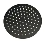 Flor De Ducha Redonda Novohome 20cm Acero Inox Color Negro
