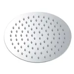Flor De Ducha Redonda Novohome 20cm Acero Inox Color Cromado