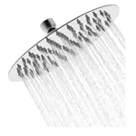 Flor De Ducha Redonda Novohome 20cm Acero Inox Color Cromado