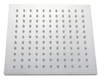 Flor De Ducha Cuadrada Novohome Acero Inox Color Cromado