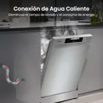 Lavavajilla Hisense 14 Cubiertos Inox HS642D90X