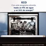 Lavavajillas Electrolux 14 Cubiertos con Programa Rápido y Modo ECO Acero Inoxidable LS14E