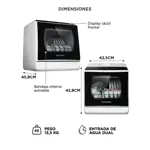 Lavavajillas De Mesada Gadnic Compacto 5 Cubiertos Eco