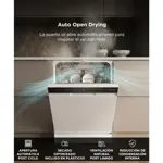 Lavavajillas Slim Gadnic 10 Cubiertos Auto Open Panel Táctil 8 Programas Eficiencia A