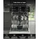Lavavajillas Slim Gadnic 10 Cubiertos Auto Open Panel Táctil 8 Programas Eficiencia A