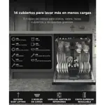 Lavavajillas Gadnic 14 Cubiertos Empotrable Dark Inox 8 Programas Apertura Automatica