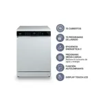 Lavavajillas 15 Cubiertos Display LCD Touch Blanco Codini - LIA0315B