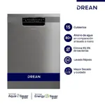 Lavavajillas 15 cubiertos Inoxidable Drean LVDR1506CI0