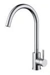 Grifería Para Cocina Monocomando Giratorio Novohome Cromo