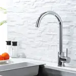 Grifería Para Cocina Monocomando Giratorio Novohome Cromo