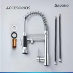 Griferia Cocina Canilla extensible Doble salida