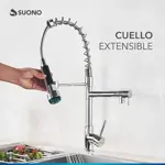 Griferia Cocina Canilla extensible Doble salida