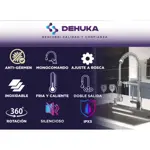 Griferia Para Cocina Dehuka Canilla Monocomando Extensible Flexible Cromada
