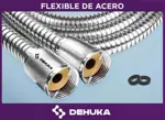 Duchador De Mano Flexible Dehuka 120 Metros Soporte Acabado Brillante