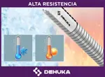 Duchador De Mano Flexible Dehuka 120 Metros Soporte Acabado Brillante