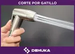 Duchador De Mano Flexible Dehuka 120 Metros Soporte Acabado Brillante