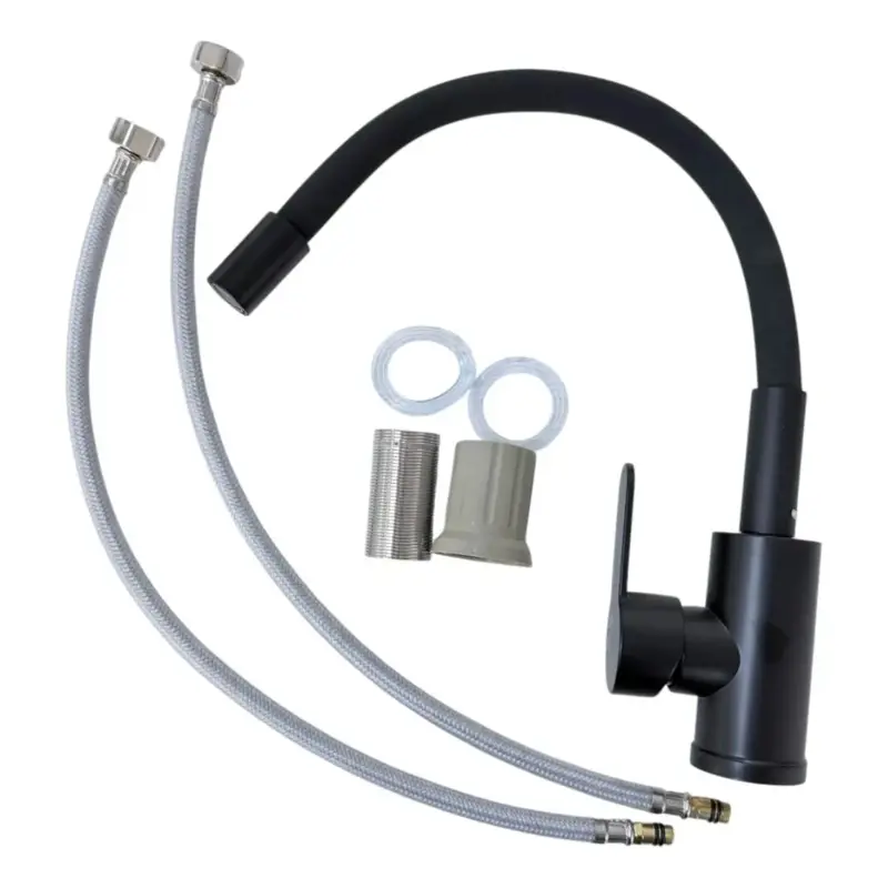Canilla Monocomando Con Cuello Flexible Griferia