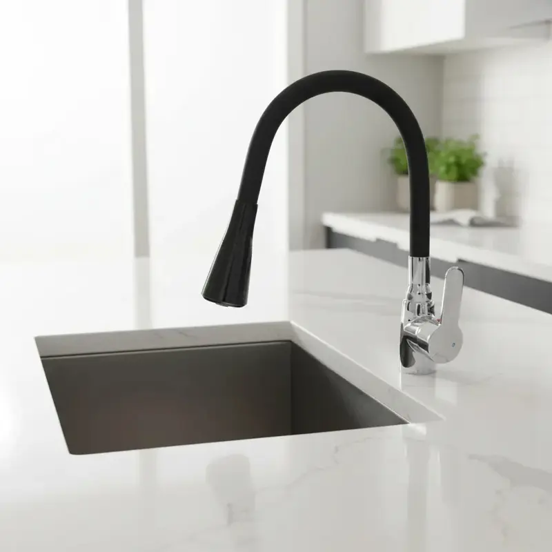 Grifería Flexible Monocomando Para Cocina.