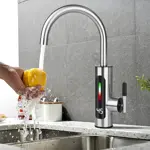 Canilla Grifería Con Calentador Rapido Electrica Acero Inox