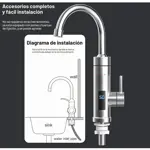 Grifo Calentador De Agua Eléctrico Con Pantalla Digital