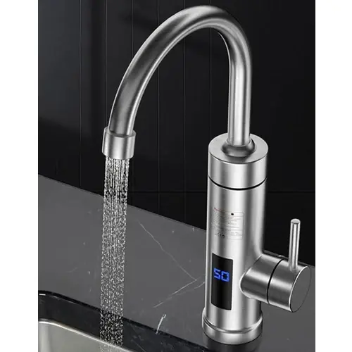 Grifo Calentador De Agua Eléctrico Con Pantalla Digital