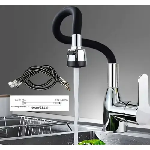 Canilla Monocomando Flexible Lluvia Griferia Duchador