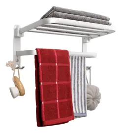 Toallero Doble Plegable Baño O...