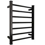 Toallero Eléctrico 90w Caro Bagno Qualiti 7 Barras Negro