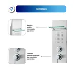 Ducha Escocesa Multifunción 5 en 1 Hidromasaje Columna Waggs Negro