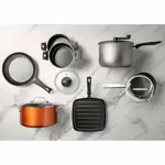 Set Ollas Y Sartenes Juego Brinox Masala 7 Piezas Aluminio