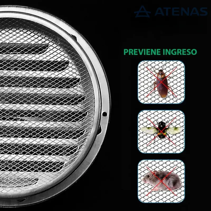 Rejilla Acero inoxidable Fija 10 pulgadas Cocina baño