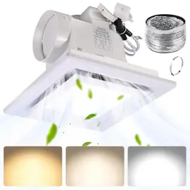Extractor De Baño Con Luz Led  Squa...