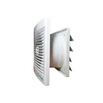 EXTRACTOR DE BAÑO 6" FRENTE PLASTICO BLANCO.