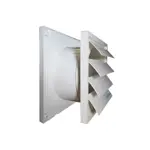 EXTRACTOR DE BAÑO 6" FRENTE PLASTICO BLANCO.
