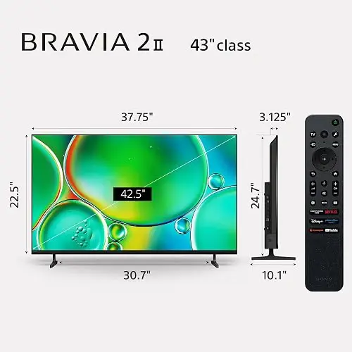 Smart TV Sony BRAVIA 2 K43S20M2 LED Google TV 4K