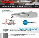 Extractor Purificador Aire Campana Liliana Purify Plus Kp992