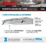 Extractor Purificador Aire Campana Liliana Purify Plus Kp992