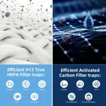 Filtro de repuesto para purificador de aire LEVOIT Core 400S