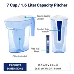 Filtro de agua Pitcher ZeroWater, 7 tazas, 5 etapas, 0 TDS