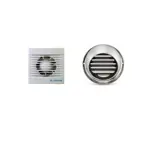 Extractor de baño 4" Con Rejilla Fija de acero inoxidable