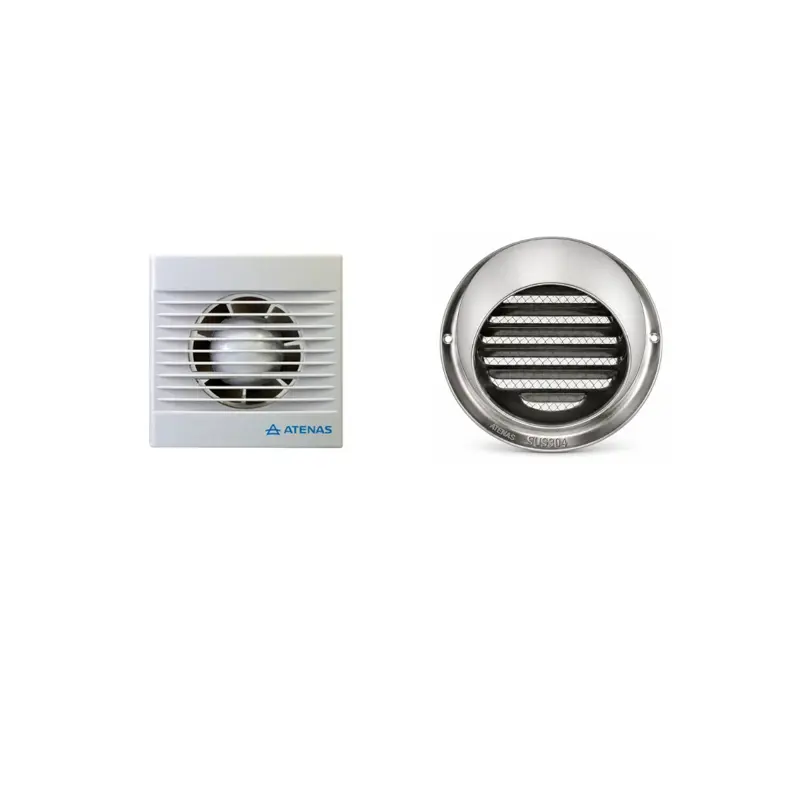 Extractor de baño 4 Con Rejilla Fija de acero inoxidable