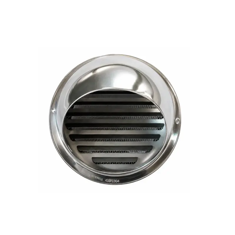 Extractor Industrial 20 CM Con Rejilla Fija de Acero Inoxidable
