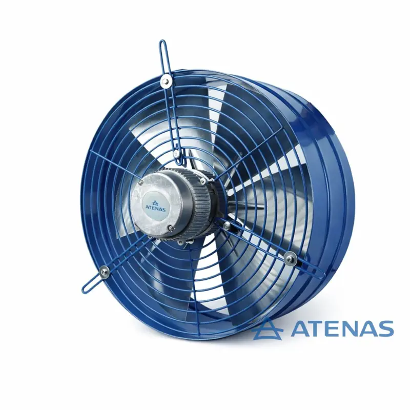 Extractor Industrial 30 CM Con Rejilla Fija de Acero Inoxidable