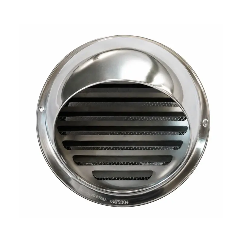 Extractor Industrial 30 CM Con Rejilla Fija de Acero Inoxidable