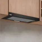 Campana Extensible Bajo Alacena Negra Pulsante 90