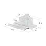 Campana Extensible Bajo Alacena Negra Pulsante 90