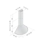 Campana Circular Blanca Sin Motor 60